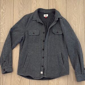 Marine Layer Gray Button-Up Shacket